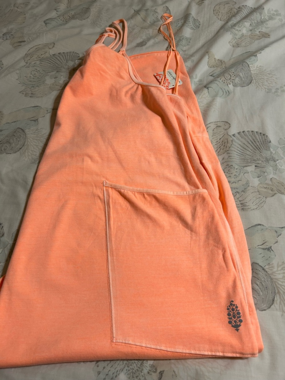 Free People Movement Hot Shot Onesie. Color Pastel Peach - Picture 3 of 9